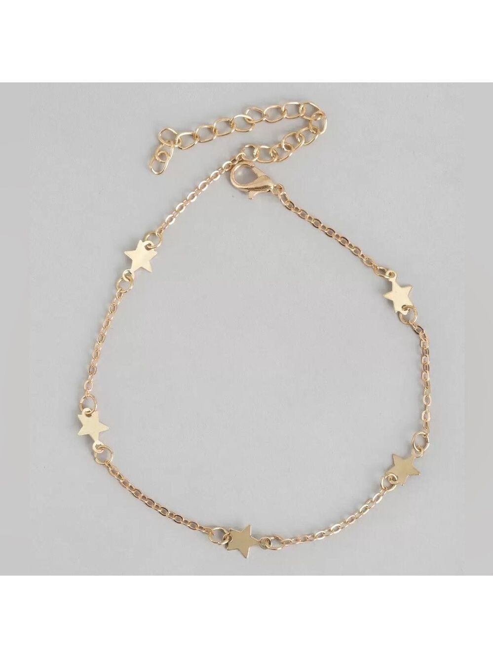 New set of 6 Gold Plated Anklets Moon Stars - Picture 12 of 16